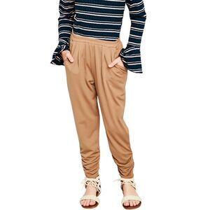 Hayden girls Ruched Harem Pants - Mocha - Size 11/12